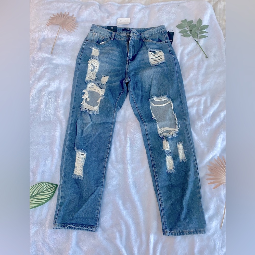 Denim High Waist Mom Jeans - Boutique Jeans